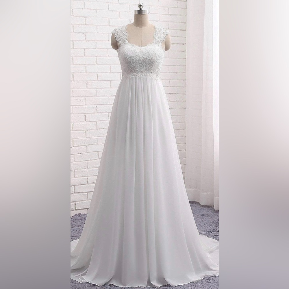 Sleeveless Lace Bridal Gown 12
